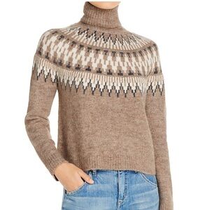 Line + Dot Kels Fair Isle Turtleneck Sweater